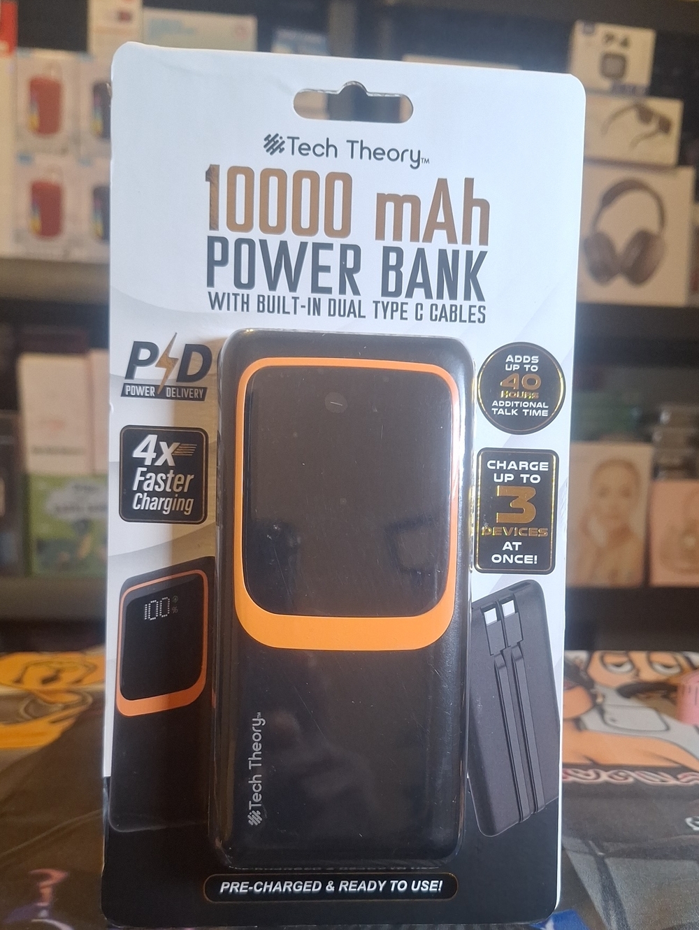 Theory Black Power Bank Factory Sealed